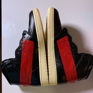 AIR JORDAN 1 "COUTURE"  Black Red Men's Size - 13